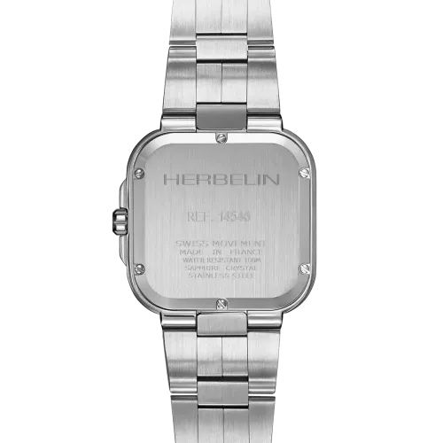 Photo montrant l'intégralité de la montre Montres Herbelin Cap Camarat Square Quartz Bleu & Acier