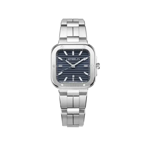 Photo montrant l'intégralité de la montre Montres Herbelin Cap Camarat Square Quartz Bleu & Acier