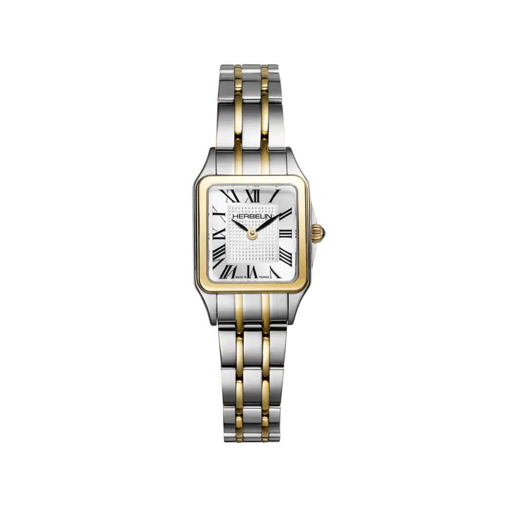 Photo montrant l'intégralité de la montre Montres Herbelin Luna Mini Quartz Acier Bicolore