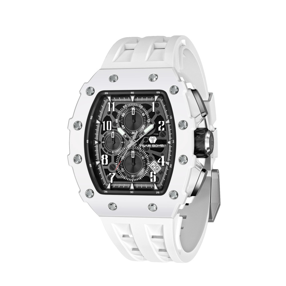 MONTRE TSAR BOMBA ELEMENTAL BIOCERAMIC DATE ELEMENTAL BLANC