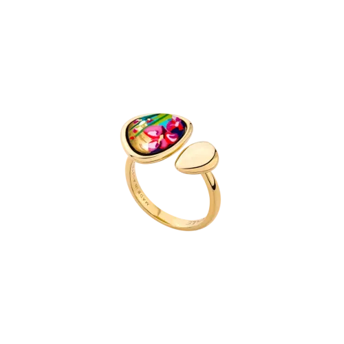 Photo présentant l’intégralité de la FREYEWILLE Bague Open Pebble Hommage à Claude Monet