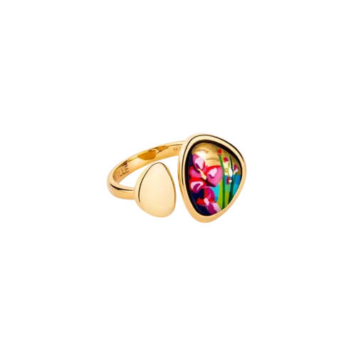 Photo présentant l’intégralité de la FREYEWILLE Bague Open Pebble Hommage à Claude Monet