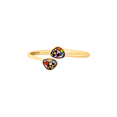 Image montrant la totalité de la FREY WILLE Bracelet Pebble Hommage À Hundertwasser