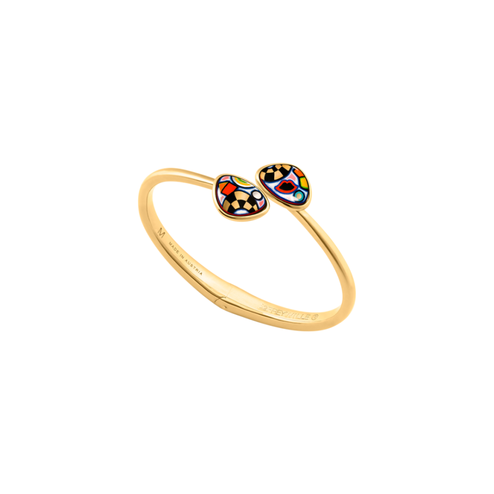 Photo présentant l’intégralité de la FREY WILLE Bracelet Pebble Hommage À Hundertwasser