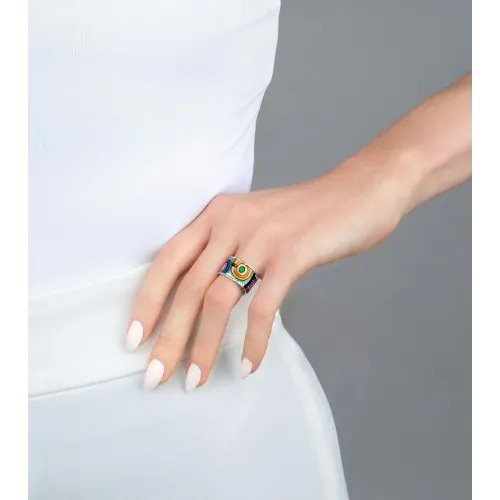 Photo présentant l’intégralité de la FREYWILLE Bague Diva Hommage À Hundertwasser