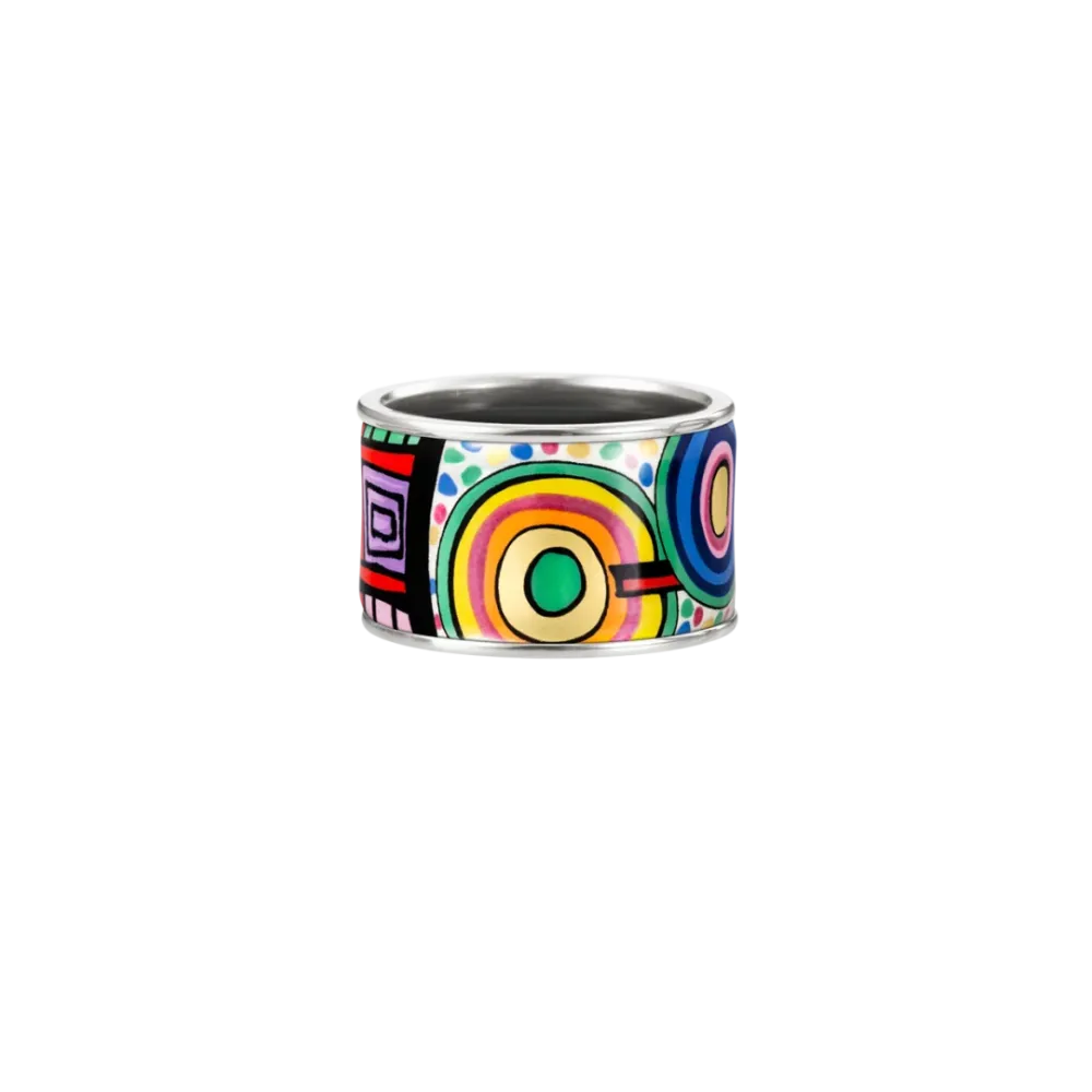 Photo présentant l’intégralité de la FREYWILLE Bague Diva Hommage À Hundertwasser