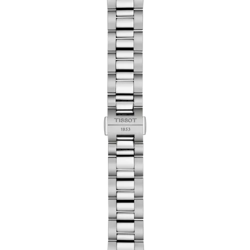 Photo montrant l'intégralité de la montre Montre Tissot Gentleman 38mm Cadran Noir Bracelet Métal