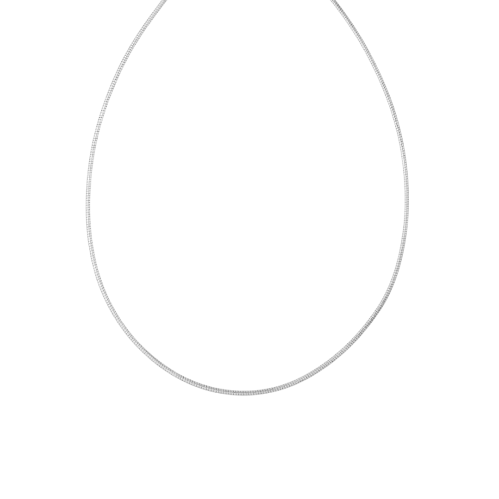 FREYWILLE CHAÎNE OMEGA ARGENT 925, RHODIÉ