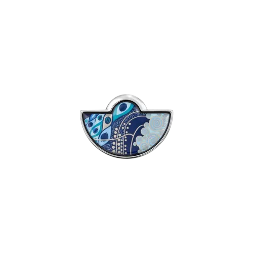 FREYWILLE PENDENTIF DEMI-LUNE HOMMAGE À GUSTAV KLIMT NIXE AQUA