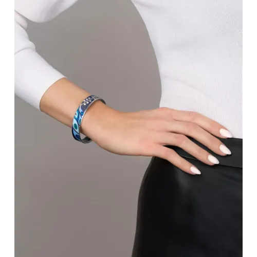 FREYWILLE BRACELET CERCLÉ MISS HOMMAGE À GUSTAV KLIMT NIXE AQUA