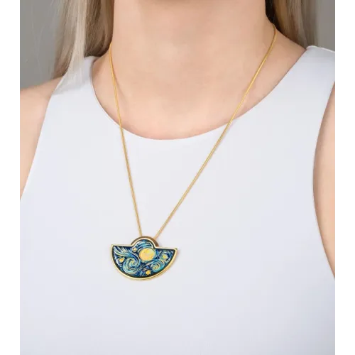 FREYWILLE PENDENTIF DEMI-LUNE HOMMAGE À VINCENT VAN GOGH ÉTERNITÉ