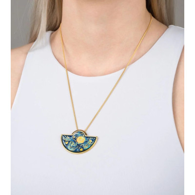 FREYWILLE PENDENTIF DEMI-LUNE HOMMAGE À VINCENT VAN GOGH ÉTERNITÉ