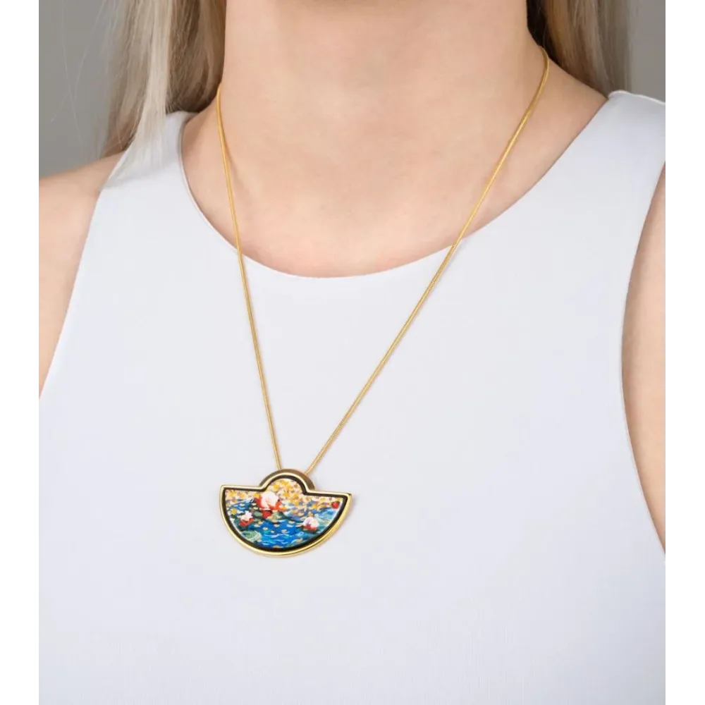 FREYWILLE PENDENTIF DEMI-LUNE HOMMAGE À CLAUDE MONET ORANGERIE