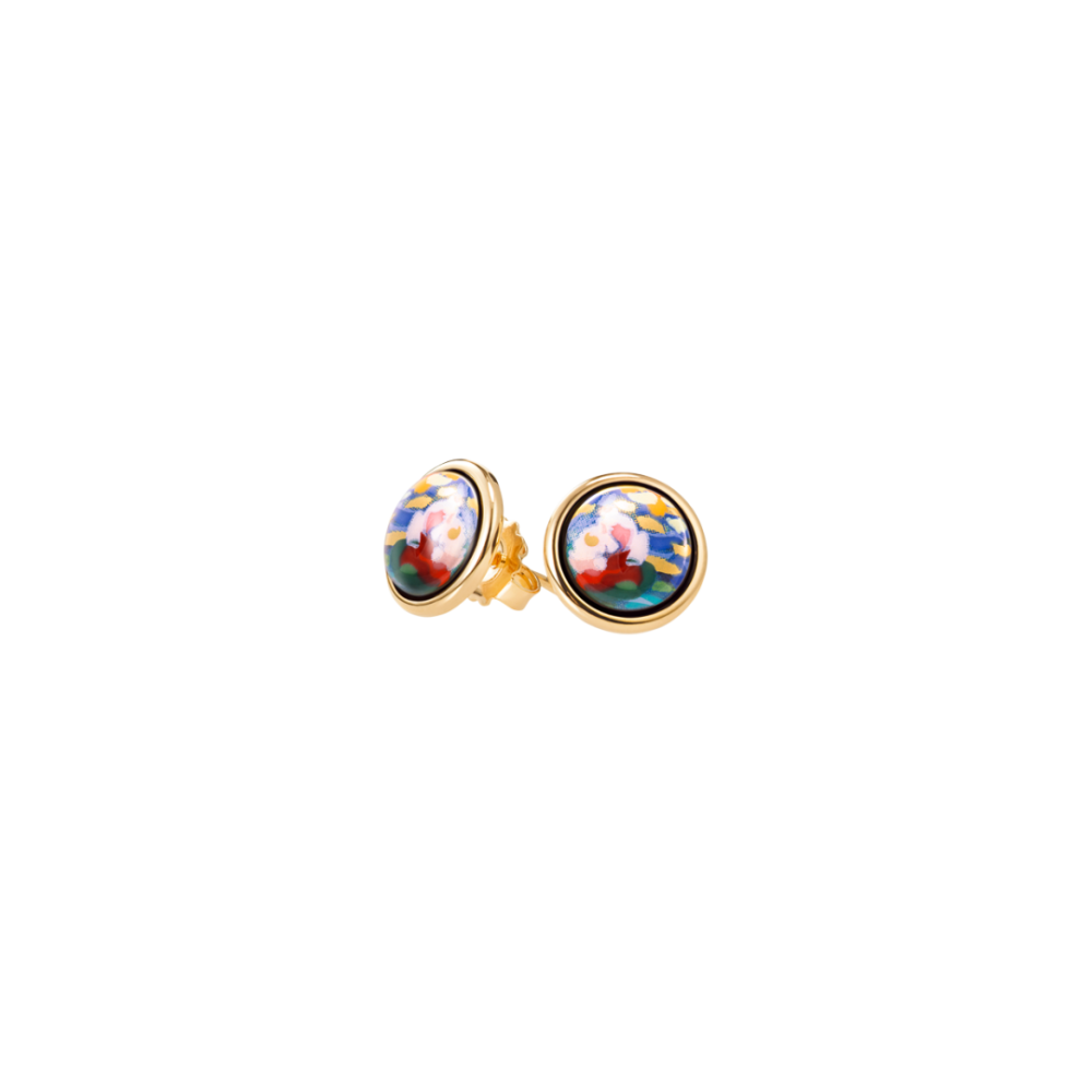 FREYWILLE BOUCLES D’OREILLES CABOCHON HOMMAGE À CLAUDE MONET ORANGERIE