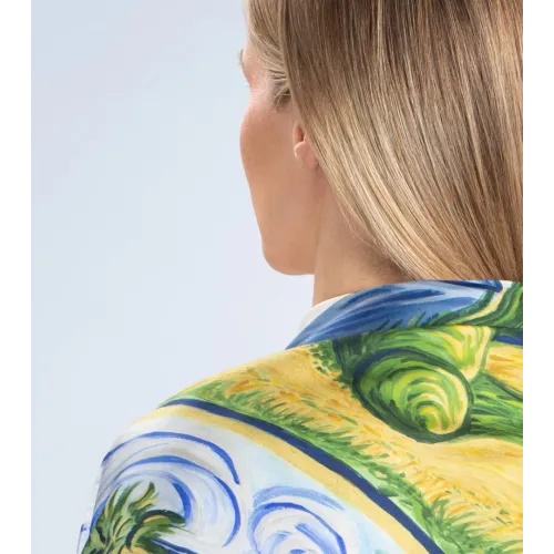 FREYWILLE CARRÉ DE SOIE HOMMAGE VAN GOGH PROVENCE 90X90 100% SOIE