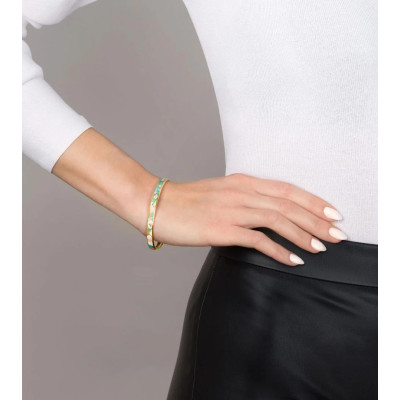 FREYWILLE BRACELET CERCLÉ ULTRA HOMMAGE À VINCENT VAN GOGH L’AMANDIER TURQUOISE