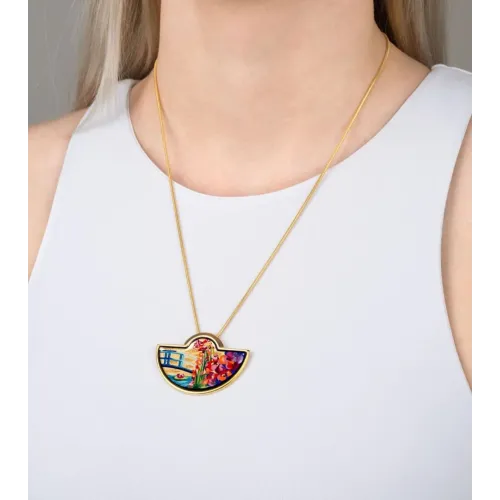 FREYWILLE PENDENTIF DEMI-LUNE HOMMAGE À CLAUDE MONET THE BRIDGE