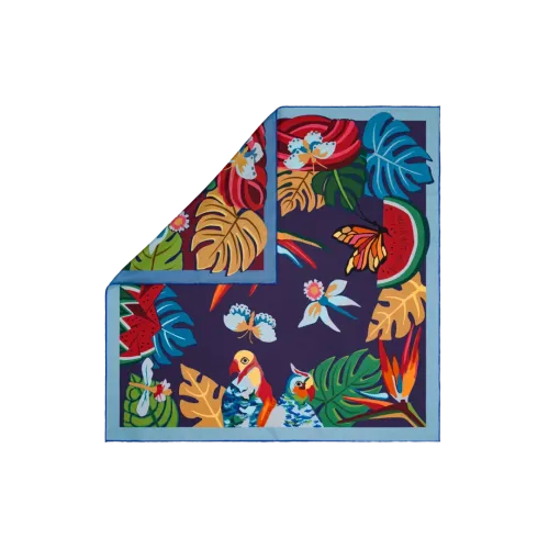 FREYWILLE CARRÉ DE SOIE RÉVERSIBLE 63 × 63 HOMMAGE À FRIDA KAHLO