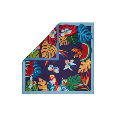 FREYWILLE CARRÉ DE SOIE RÉVERSIBLE 63 × 63 HOMMAGE À FRIDA KAHLO