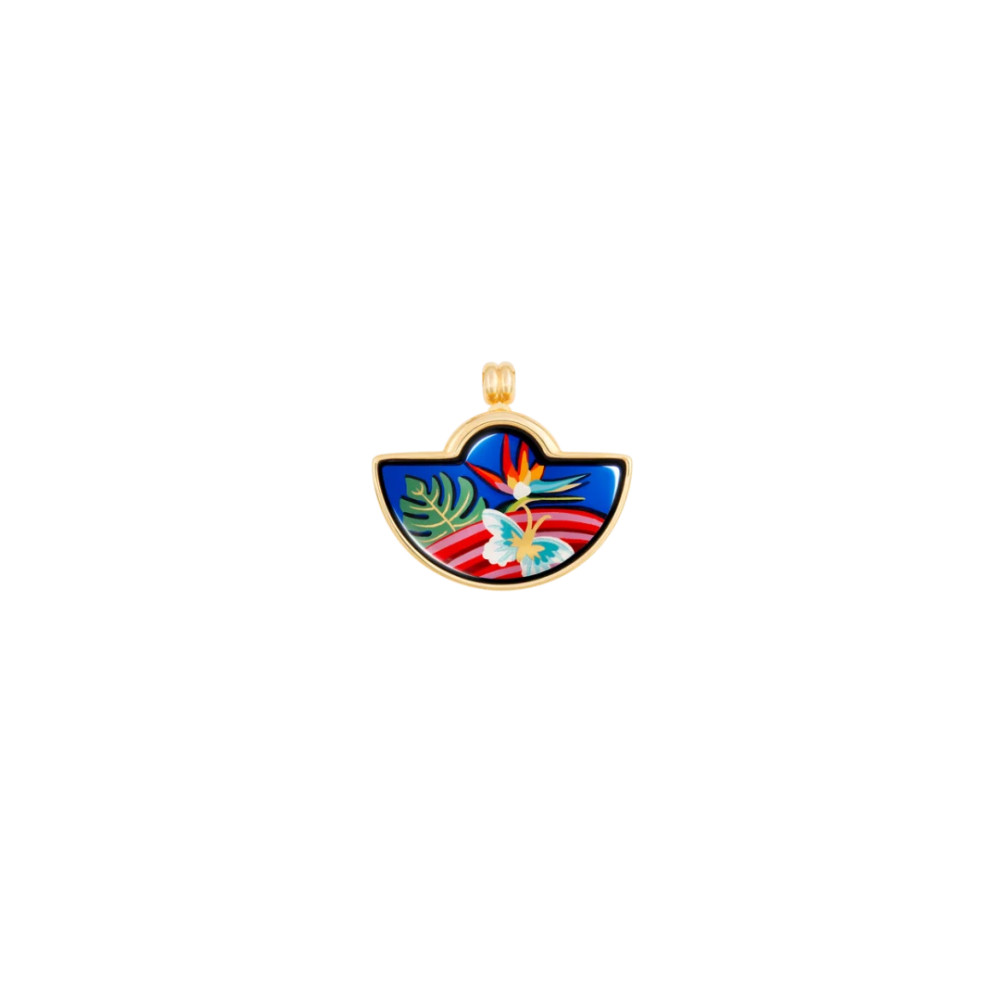 FREYWILLE PENDENTIF PETITE DEMI-LUNE HOMMAGE À FRIDA KAHLO VIVA LA VIDA