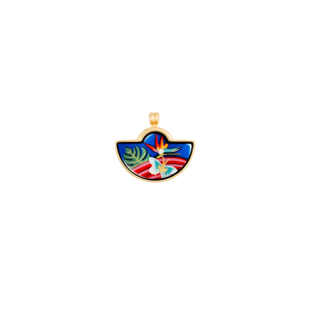 FREYWILLE PENDENTIF PETITE DEMI-LUNE HOMMAGE À FRIDA KAHLO VIVA LA VIDA