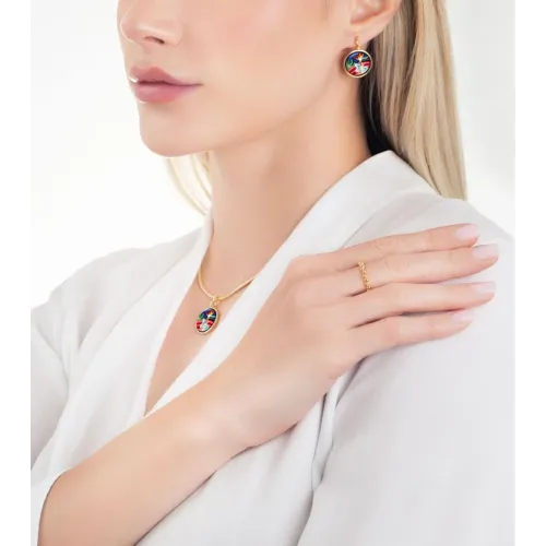 BOUCLES DOREILLES ELIZA HOMMAGE A FRIDA KAHLO VIVA LA VIDA