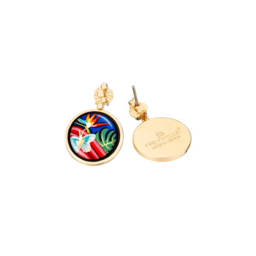BOUCLES DOREILLES ELIZA HOMMAGE A FRIDA KAHLO VIVA LA VIDA