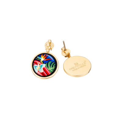 BOUCLES DOREILLES ELIZA HOMMAGE A FRIDA KAHLO VIVA LA VIDA