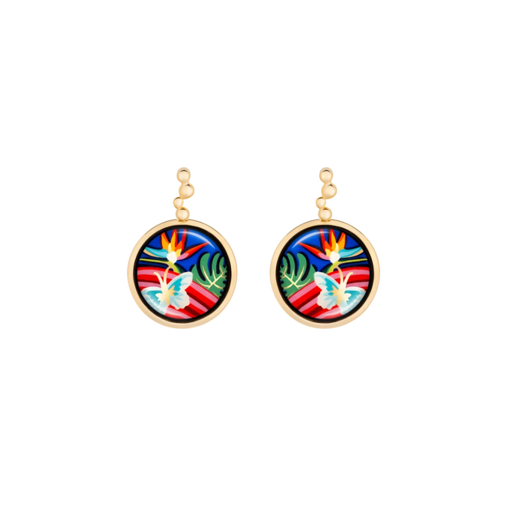 BOUCLES DOREILLES ELIZA HOMMAGE A FRIDA KAHLO VIVA LA VIDA