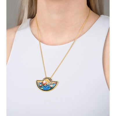 FREYWILLE PENDENTIF DEMI-LUNE HOMMAGE À CLAUDE MONET ORANGERIE
