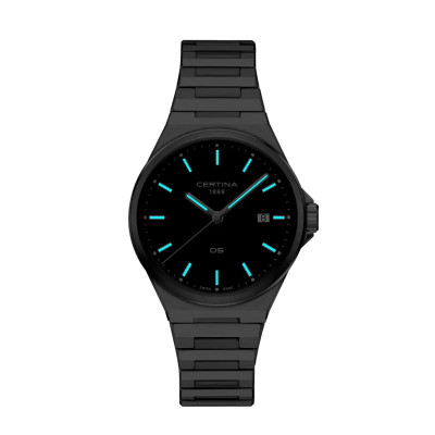 MONTRE CERTINA DS-7 QUARTZ CADRAN VERT BRACELET MÉTAL
