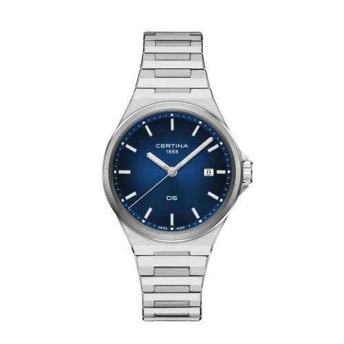 MONTRE CERTINA DS-7 QUARTZ CADRAN BLEU BRACELET MÉTAL