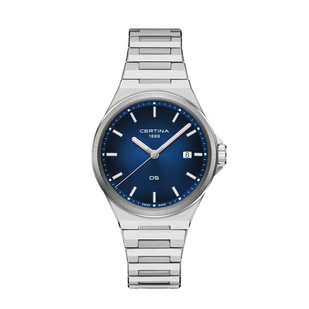 MONTRE CERTINA DS-7 QUARTZ CADRAN BLEU BRACELET MÉTAL