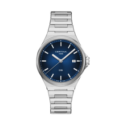 MONTRE CERTINA DS-7 QUARTZ CADRAN BLEU BRACELET MÉTAL
