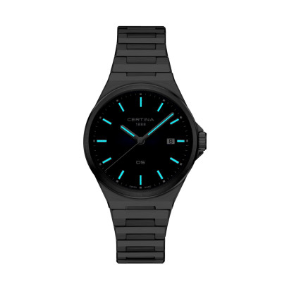 MONTRE CERTINA DS-7 QUARTZ CADRAN BLEU BRACELET MÉTAL
