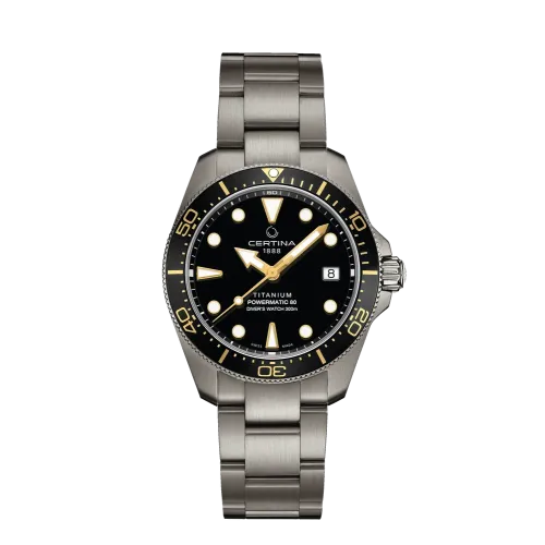 MONTRE CERTINA DS ACTION DIVER 38MM POWERMATIC TITANE NOIR