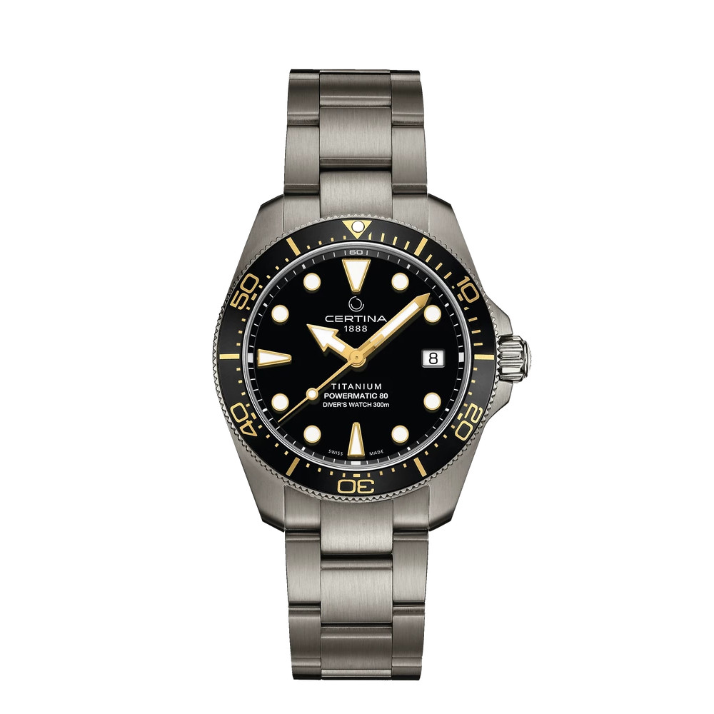 MONTRE CERTINA DS ACTION DIVER 38MM POWERMATIC TITANE NOIR