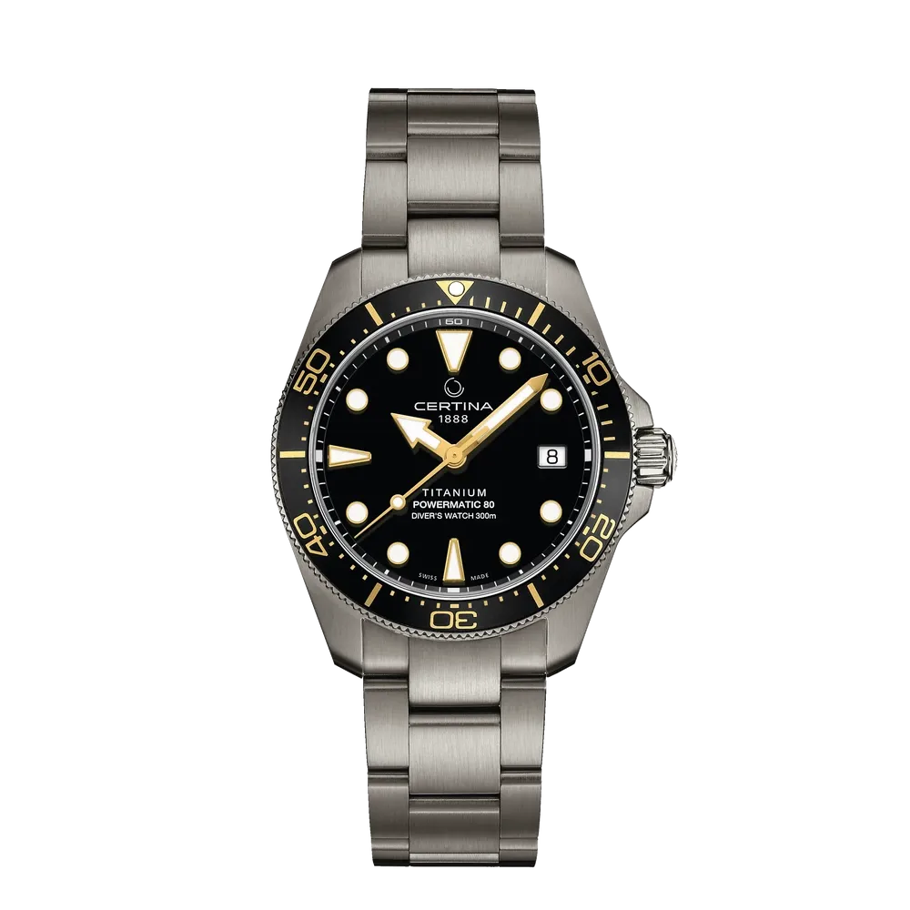 MONTRE CERTINA DS ACTION DIVER 38MM POWERMATIC TITANE NOIR