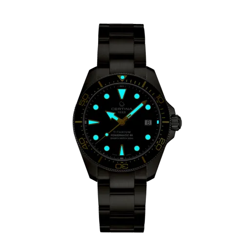 MONTRE CERTINA DS ACTION DIVER 38MM POWERMATIC TITANE NOIR