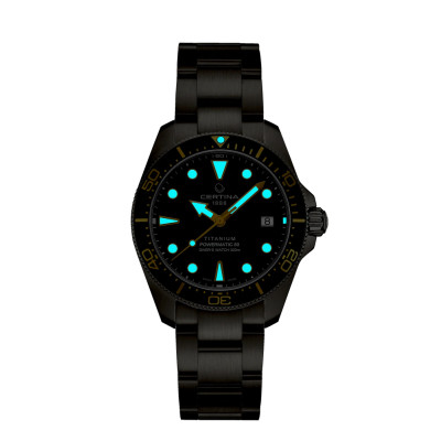 MONTRE CERTINA DS ACTION DIVER 38MM POWERMATIC ACIER VERT