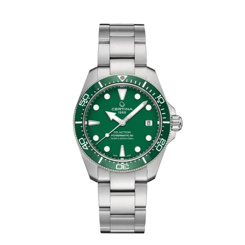 MONTRE CERTINA DS ACTION DIVER 38MM POWERMATIC ACIER VERT