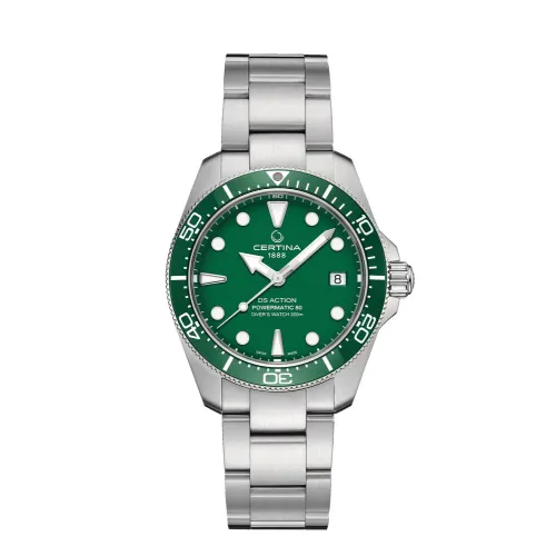 MONTRE CERTINA DS ACTION DIVER 38MM POWERMATIC ACIER VERT