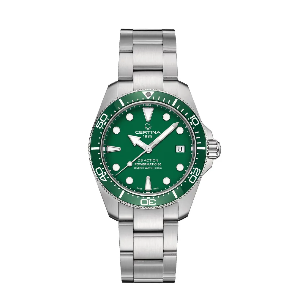 MONTRE CERTINA DS ACTION DIVER 38MM POWERMATIC ACIER VERT