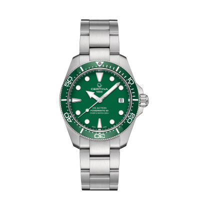 MONTRE CERTINA DS ACTION DIVER 38MM POWERMATIC ACIER VERT