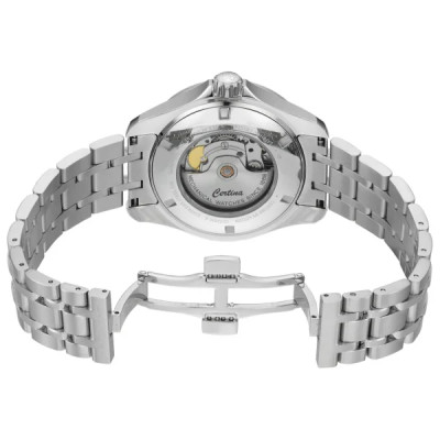 MONTRE CERTINA DS ACTION DAY DATE POWERMATIC 80 AUTOMATIQUE CADRAN NOIR BRACELET MÉTAL