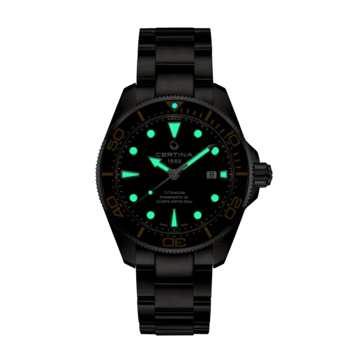 MONTRE CERTINA DS ACTION DIVER 43MM POWERMATIC 80 CADRAN BLEU BRACELET MÉTAL