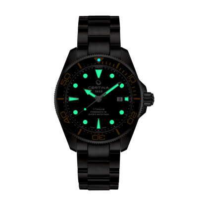 MONTRE CERTINA DS ACTION DIVER 43MM POWERMATIC 80 CADRAN BLEU BRACELET MÉTAL
