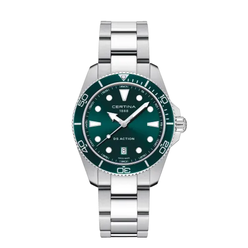 MONTRE CERTINA DS ACTION 40MM CADRAN VERT