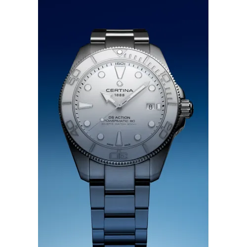 MONTRE CERTINA DS ACTION DIVER 40.5MM POWERMATIC 80 CADRAN BLANC