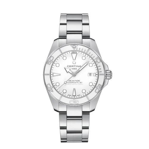 MONTRE CERTINA DS ACTION DIVER 40.5MM POWERMATIC 80 CADRAN BLANC